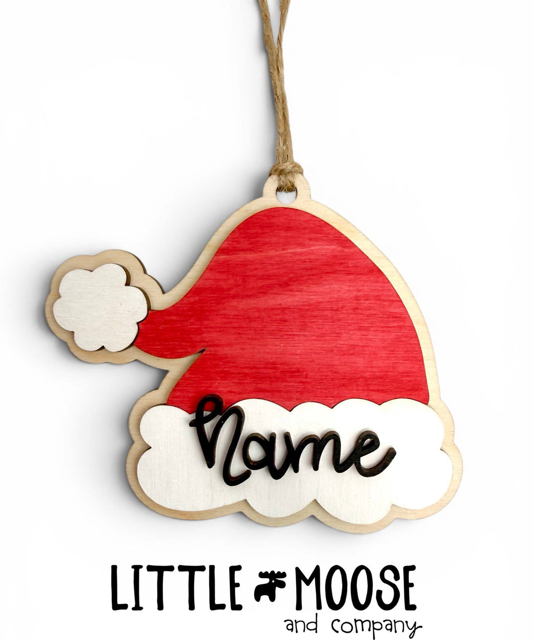 Ornament - personalized Santa hat