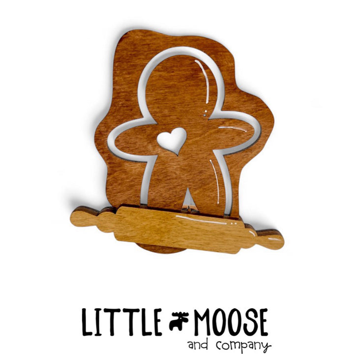 Night Light Cover - gingerbread with rolling pin