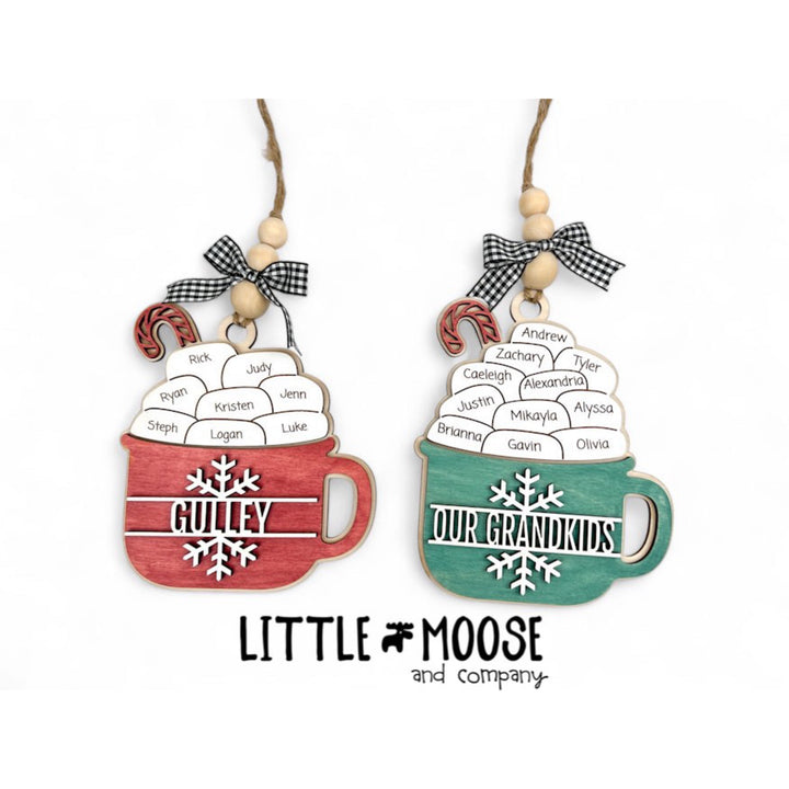 Ornament - Personalized Family Marshmallows Hot Cocoa Mug