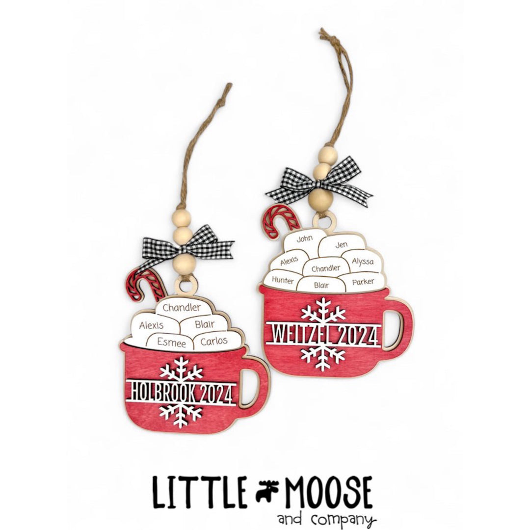 Ornament - Personalized Family Marshmallows Hot Cocoa Mug