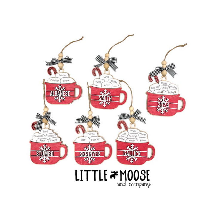 Ornament - Personalized Family Marshmallows Hot Cocoa Mug