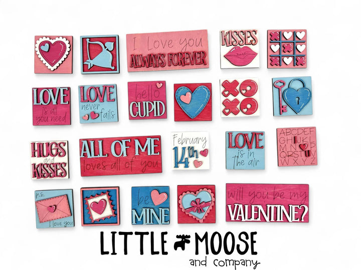 Mini Square & Mini Rectangle Insert - Valentines