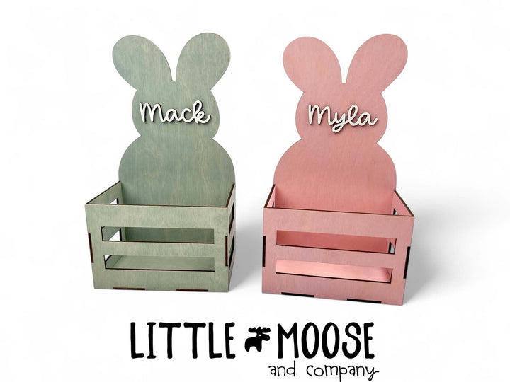 Easter crate - bunny (personalized)