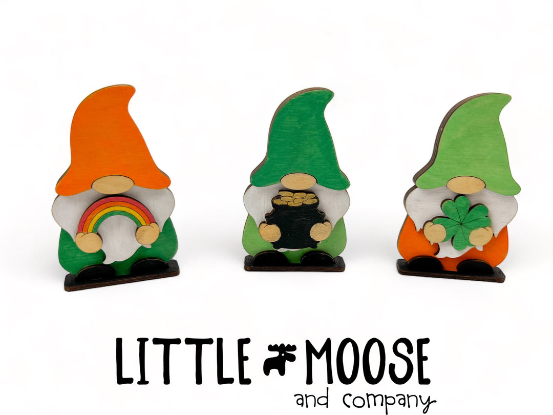 Color Me Kit - pop out Saint Patrick's Day Gnomes