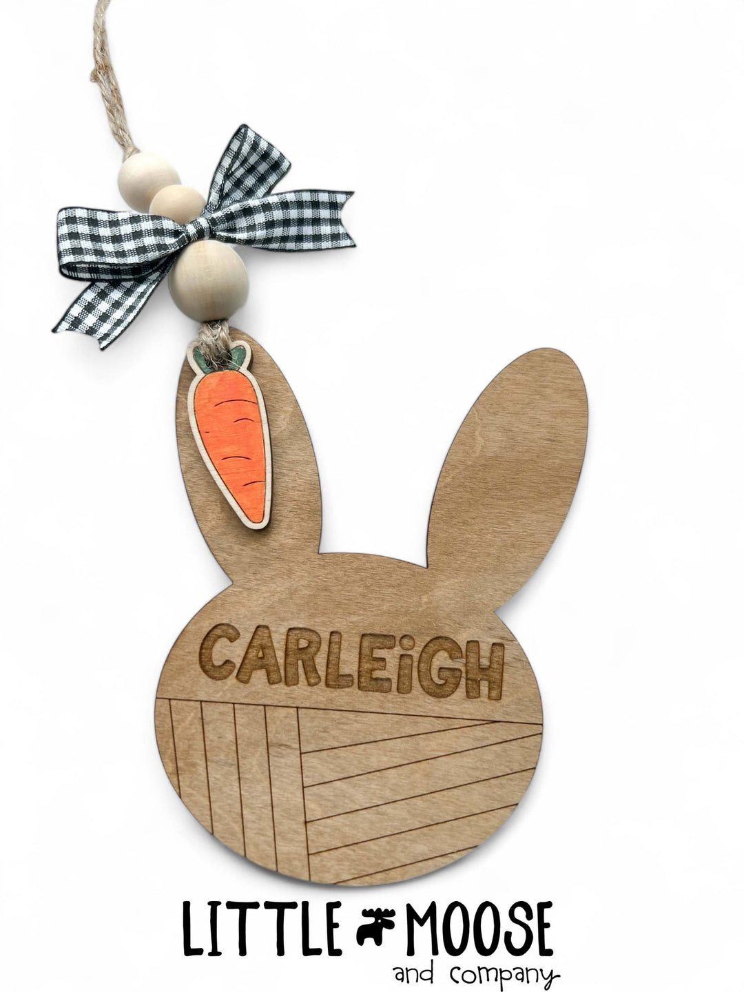 Tag - personalized bunny head
