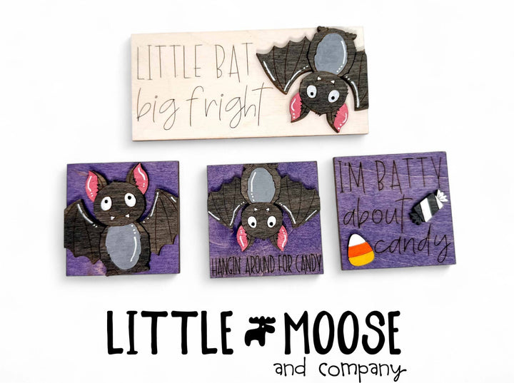 Mini Square & Mini Rectangle Insert - Bat Halloween