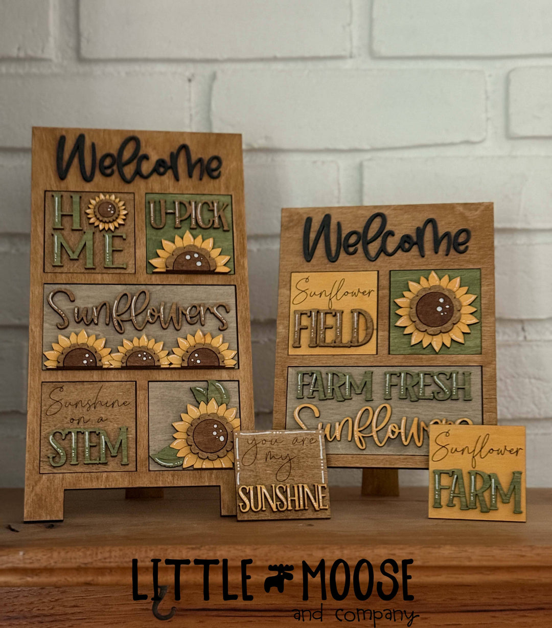 Mini Square & Mini Rectangle Insert - Sunflowers
