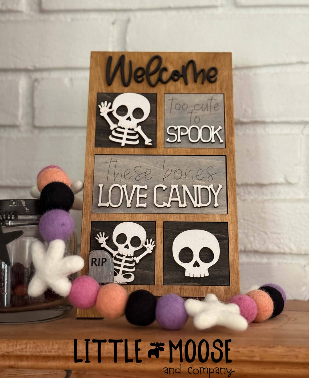 Mini Square & Mini Rectangle Insert - Cute skeletons