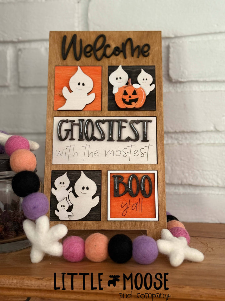 Mini Square & Mini Rectangle Insert - Cute ghosts