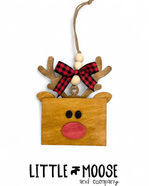 Ornament - Gift Card Holder - reindeer