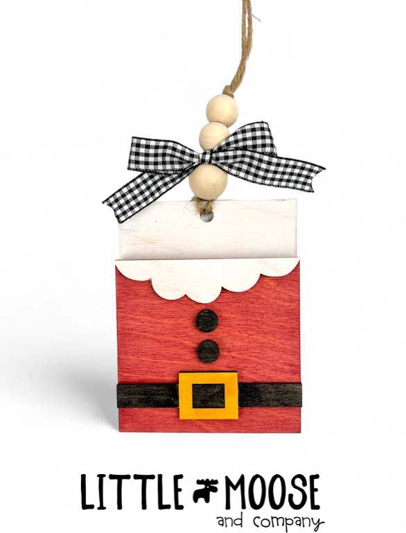 Ornament - Gift Card Holder - Santa