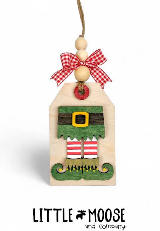 Ornament - Gift Card Holder - elf tag