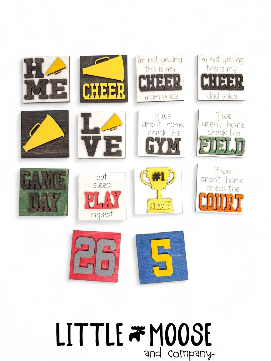 Mini Square Insert - Sports - Cheer