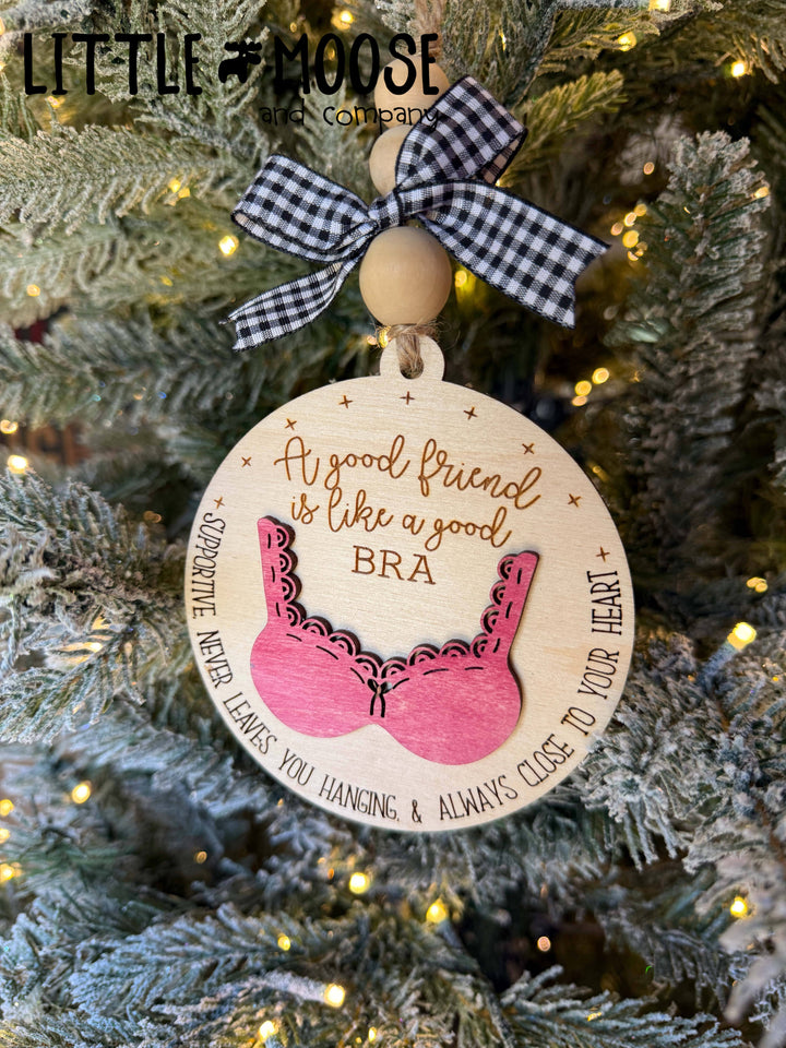 Ornament - Friendship ornament - Bra Pink