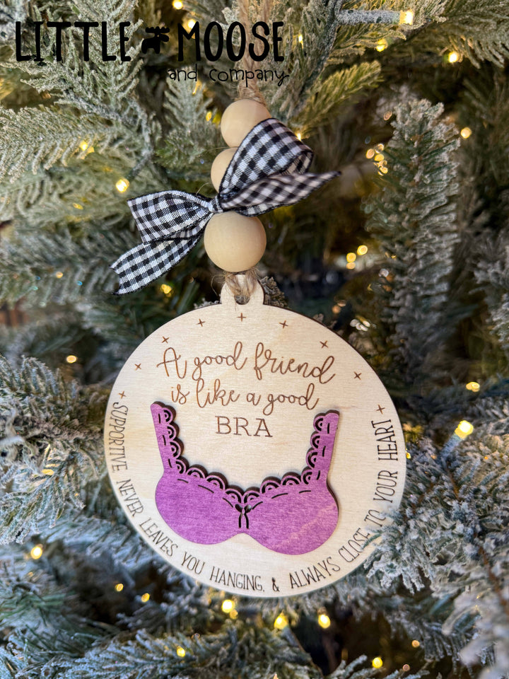 Ornament - Friendship ornament - Bra Purple