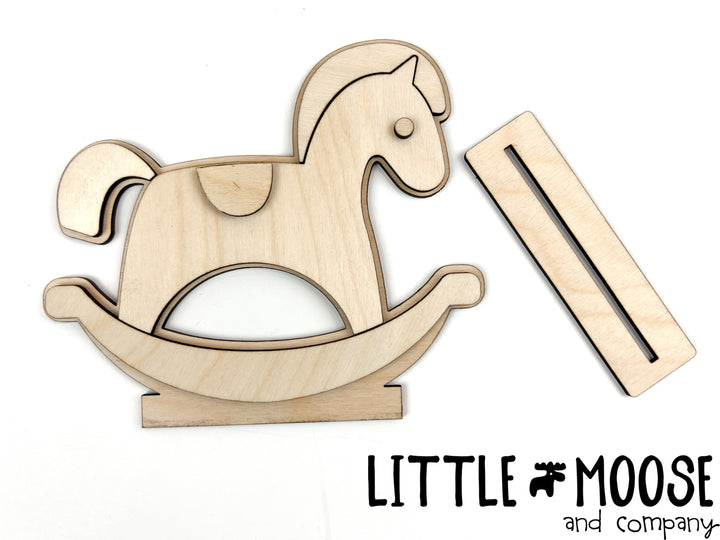 DIY kit - Nutcracker Rocking Horse