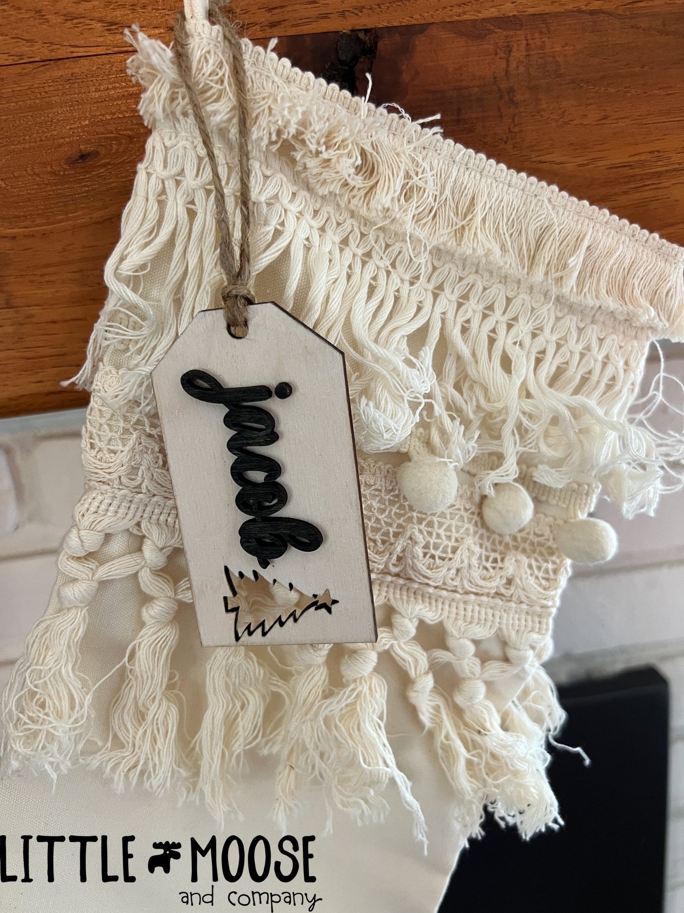 Stocking Tag or Ornament - personalized simple tags