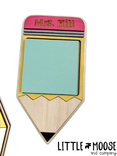 sticky note holder - pencil shaped