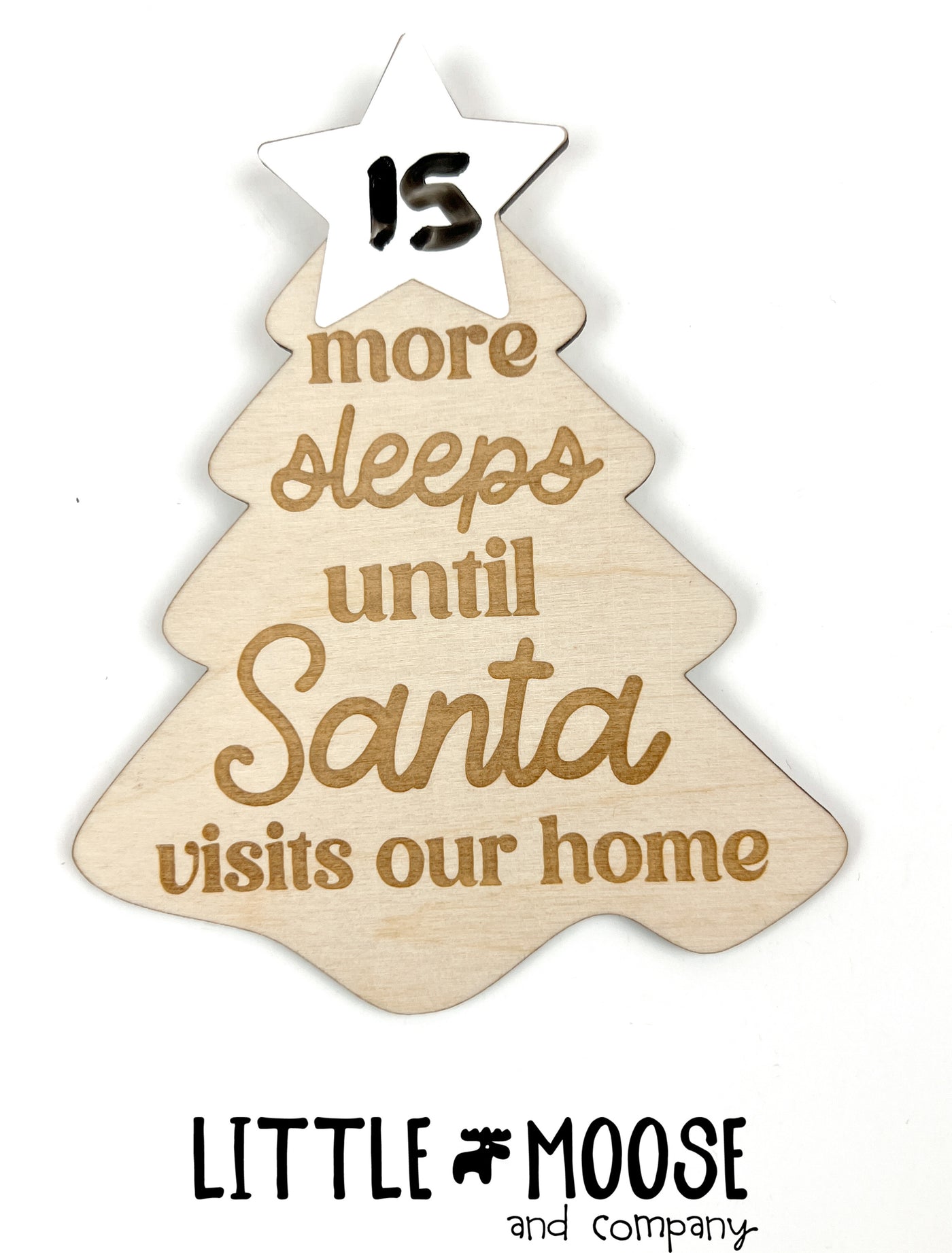 Countdown - Magnet - More Sleeps until Santa visits Our Home
