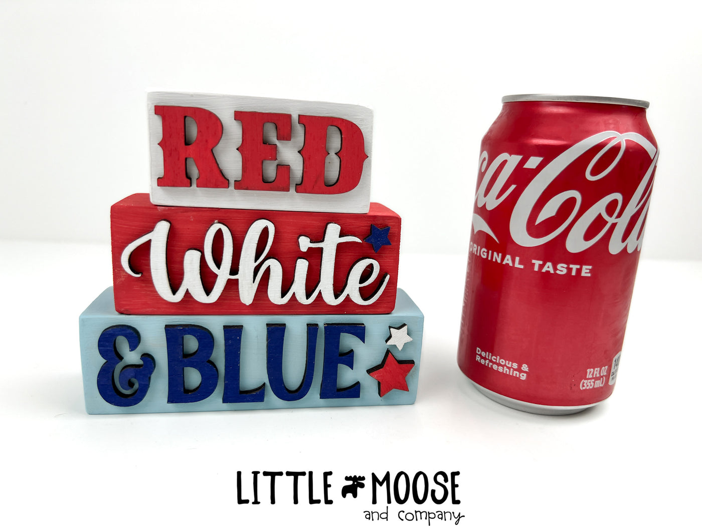 Word stacker - Red, White & Blue