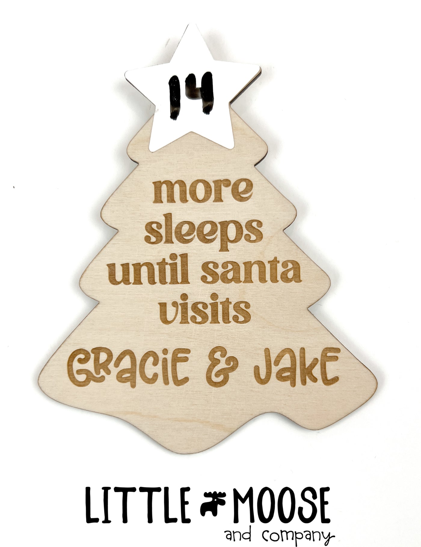 Countdown - Magnet - Sleep until Santa visit Personalized