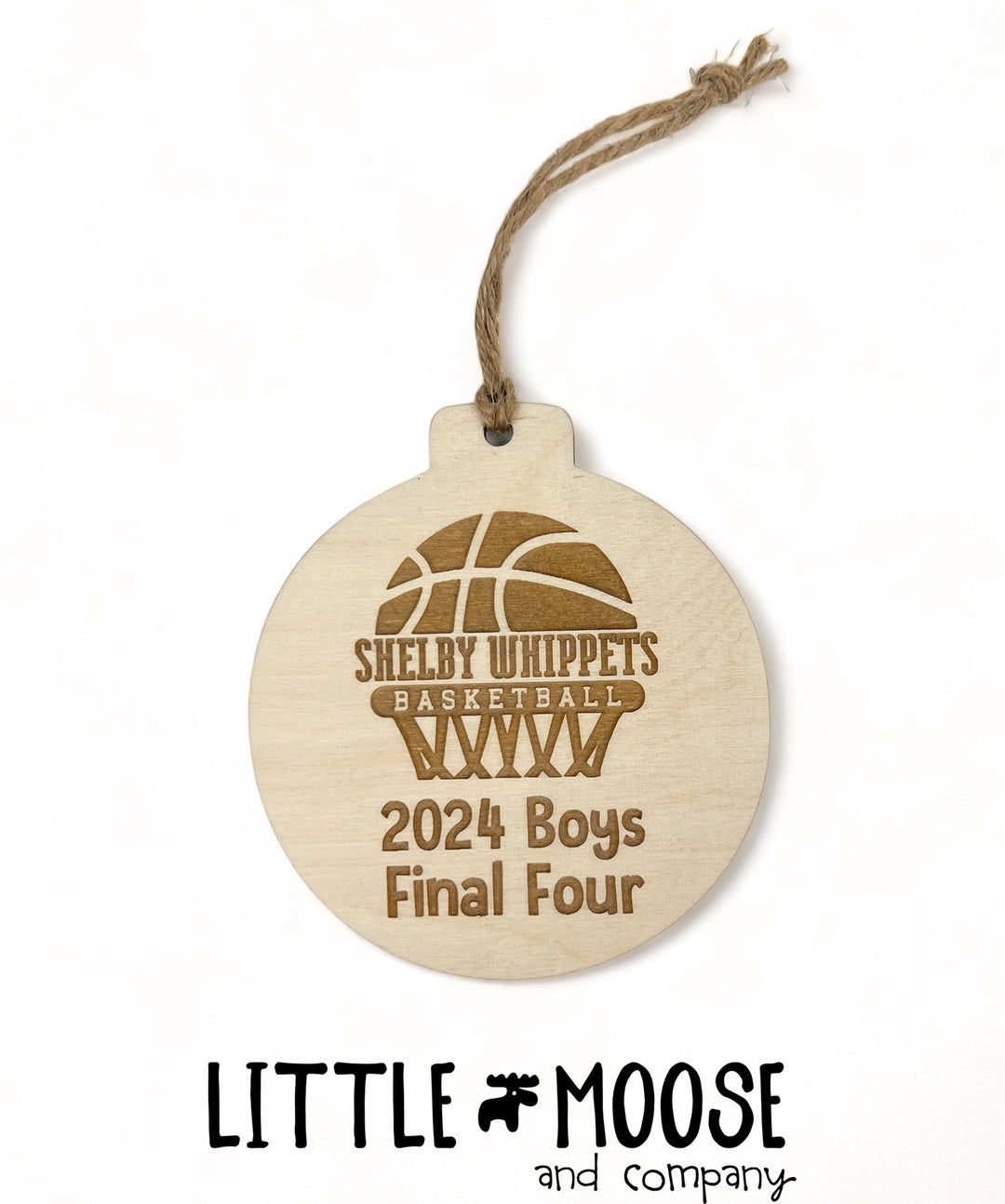 Ornament - Shelby Whippets Basketball - 2024 Boys Final Four
