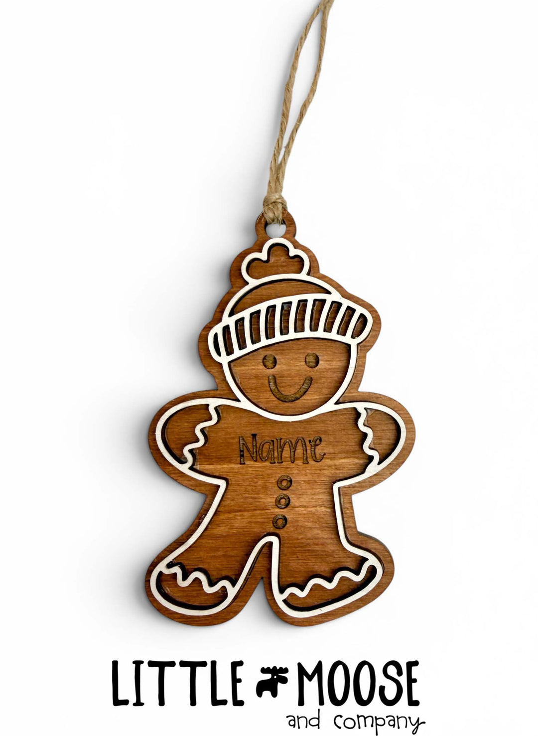 ornament gingerbread with beanie