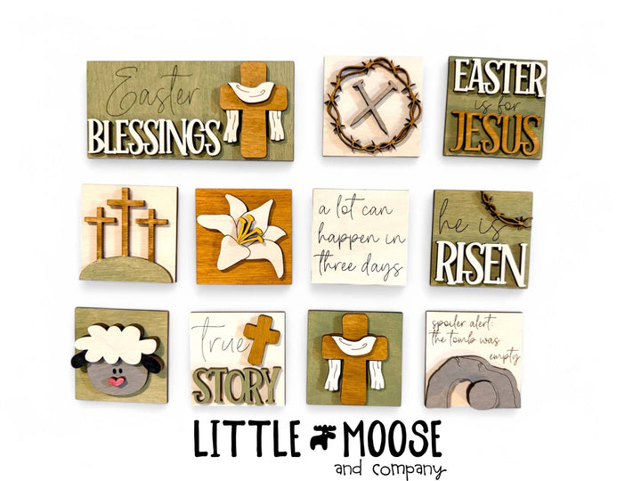 Mini Square & Mini Rectangle Insert - Easter Religious