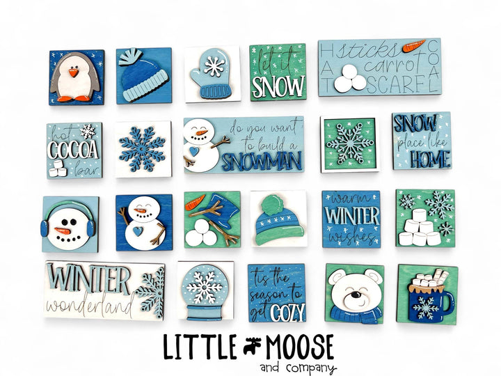 Mini Square & Mini Rectangle Insert - Winter