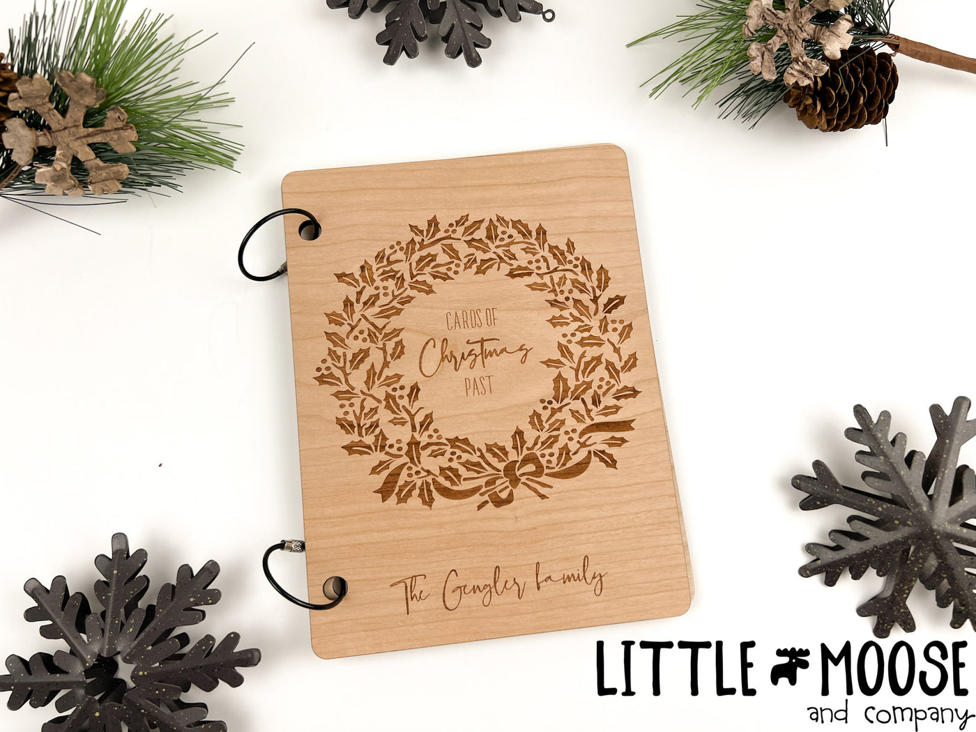Card Keeper - Christmas - Holly Wreath