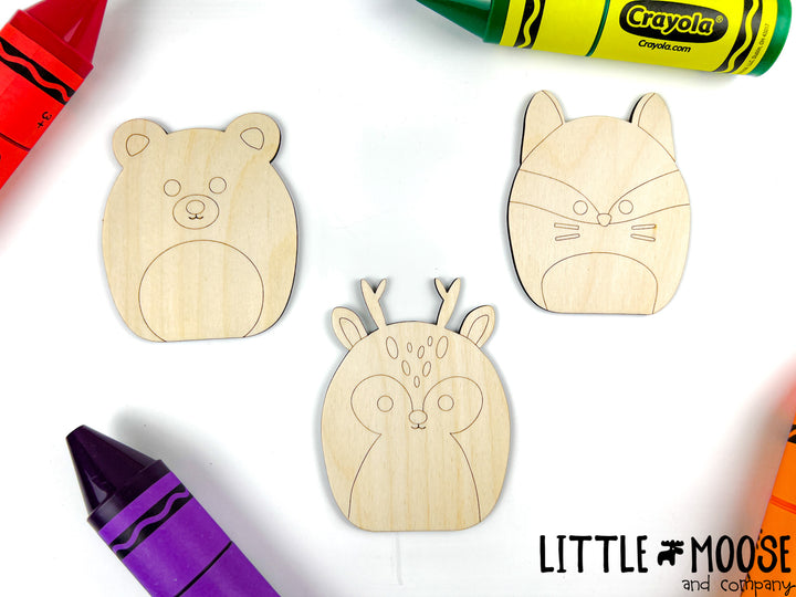 Color Me Kit - Squishy Friends - Woodland Animals