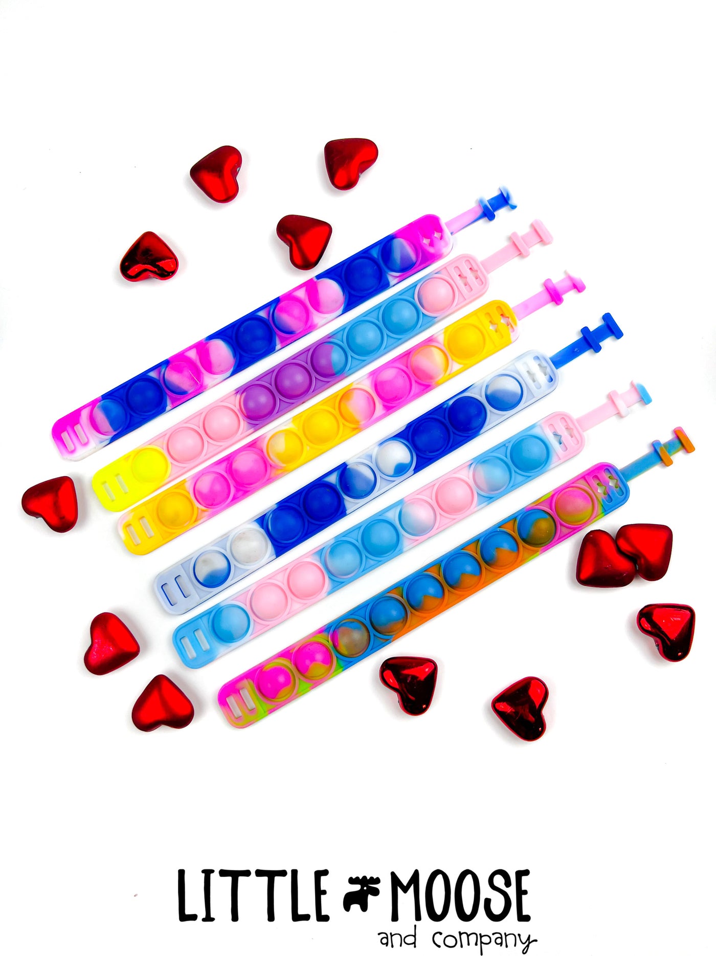 Valentine's Cards ~ popit bracelet tags