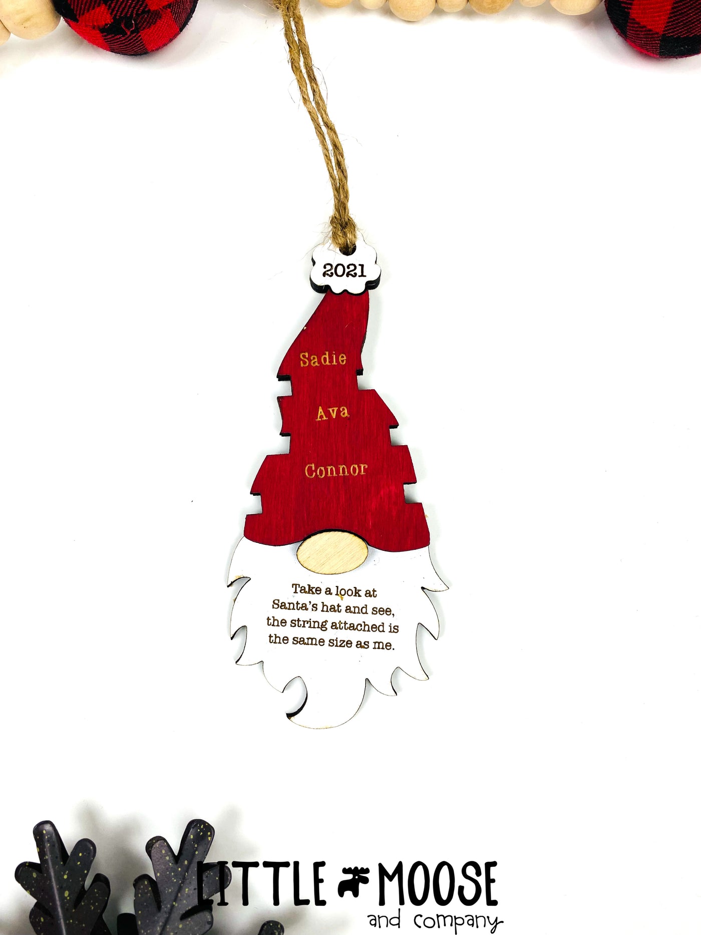 Ornament - Watch Me Grow - Gnome - up to 4 names
