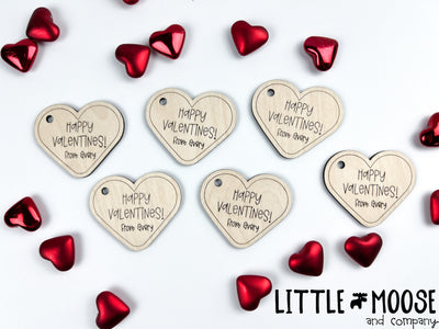 Valentine's Cards ~ heart popit tag