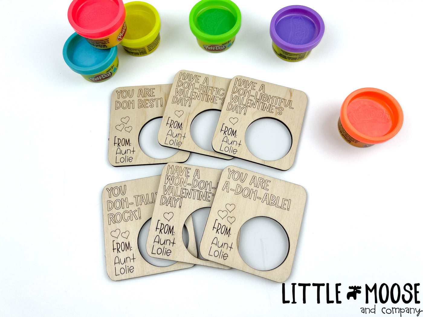 Valentine's Cards ~ playdoh card holder