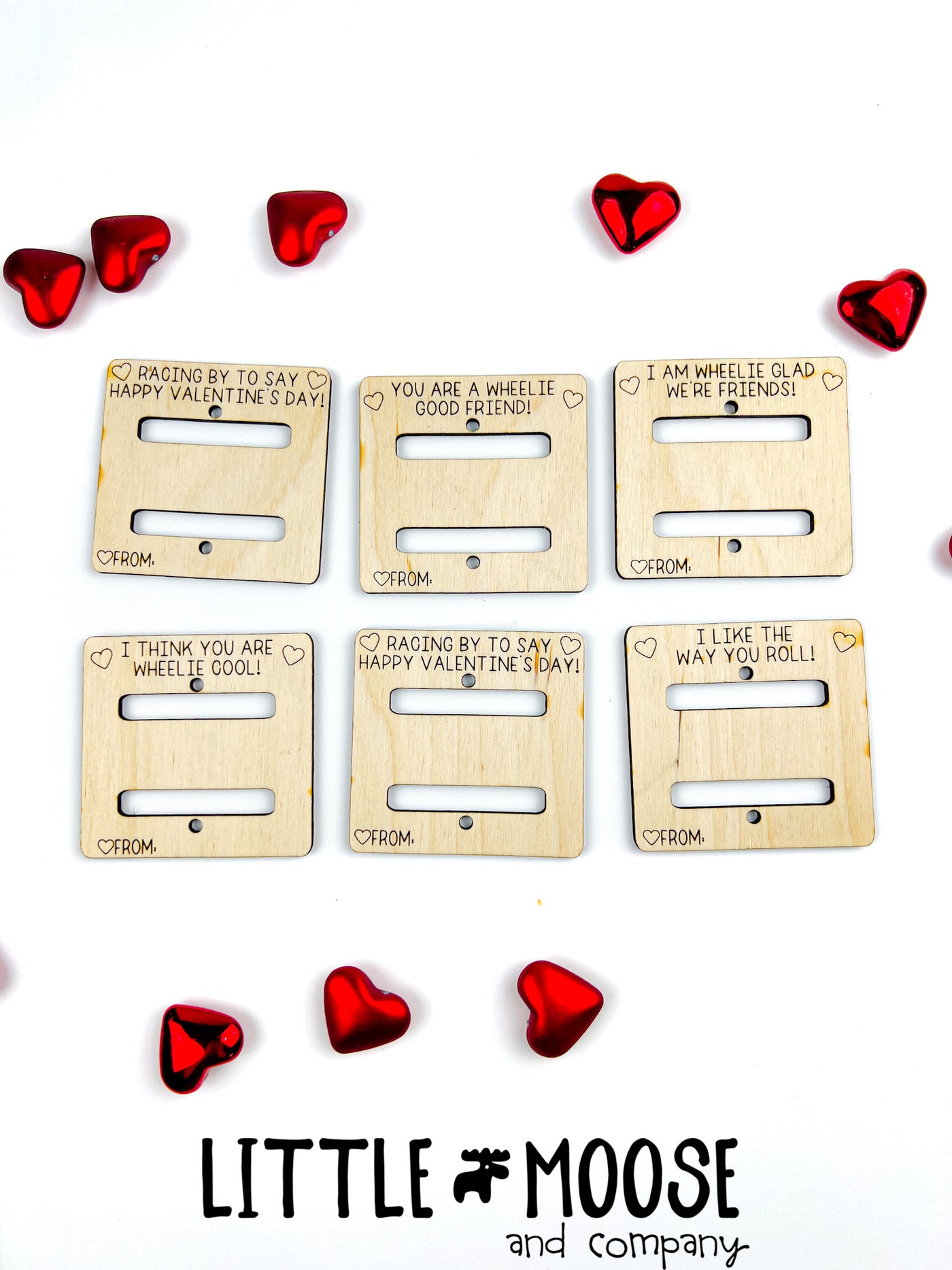 Valentine's Cards ~ pull back car card holder