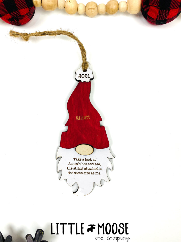 Ornament - Watch Me Grow - Gnome - up to 4 names